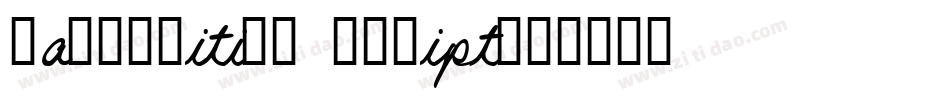 Handwriting Script字体转换